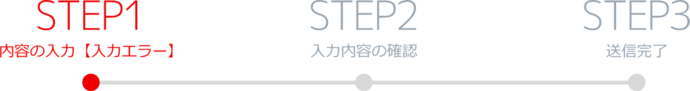 STEP1 内容の入力【入力エラー】